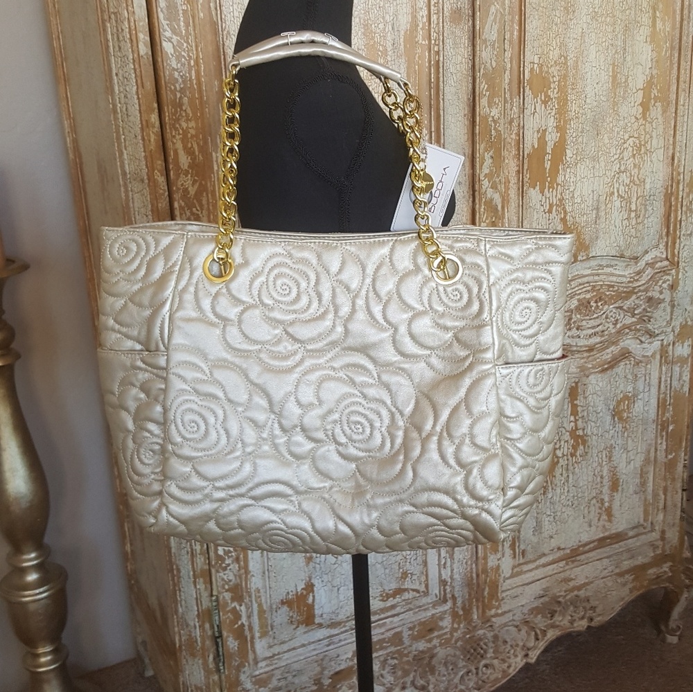 Big Buddha muted gold extra large bag New